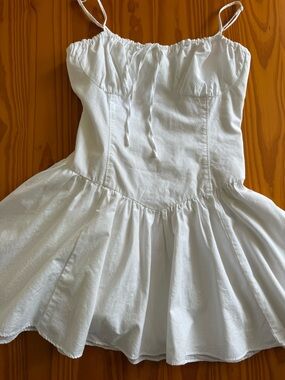 OAK + FORT white mini dress